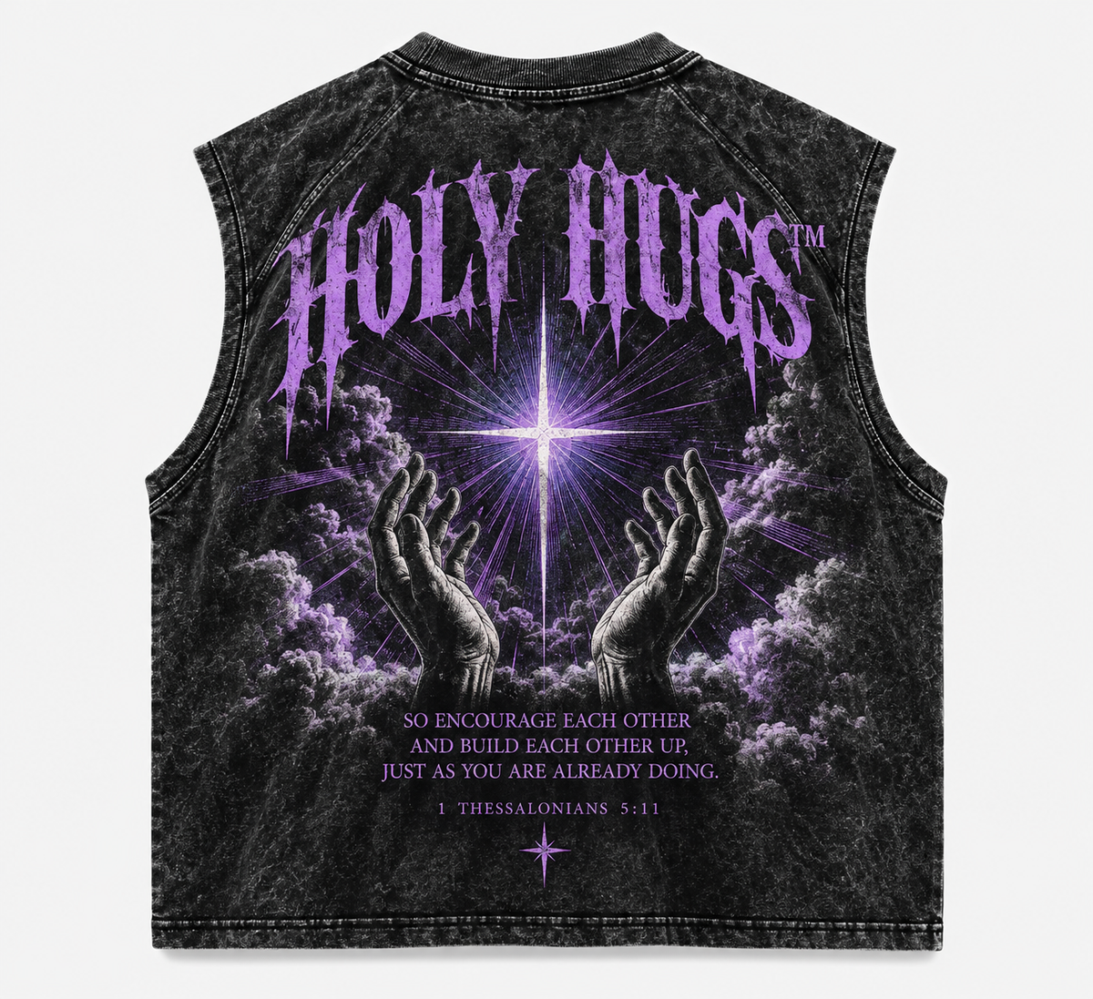 (Coming soon) Holy Hugs® Washed Sleeveless Tee