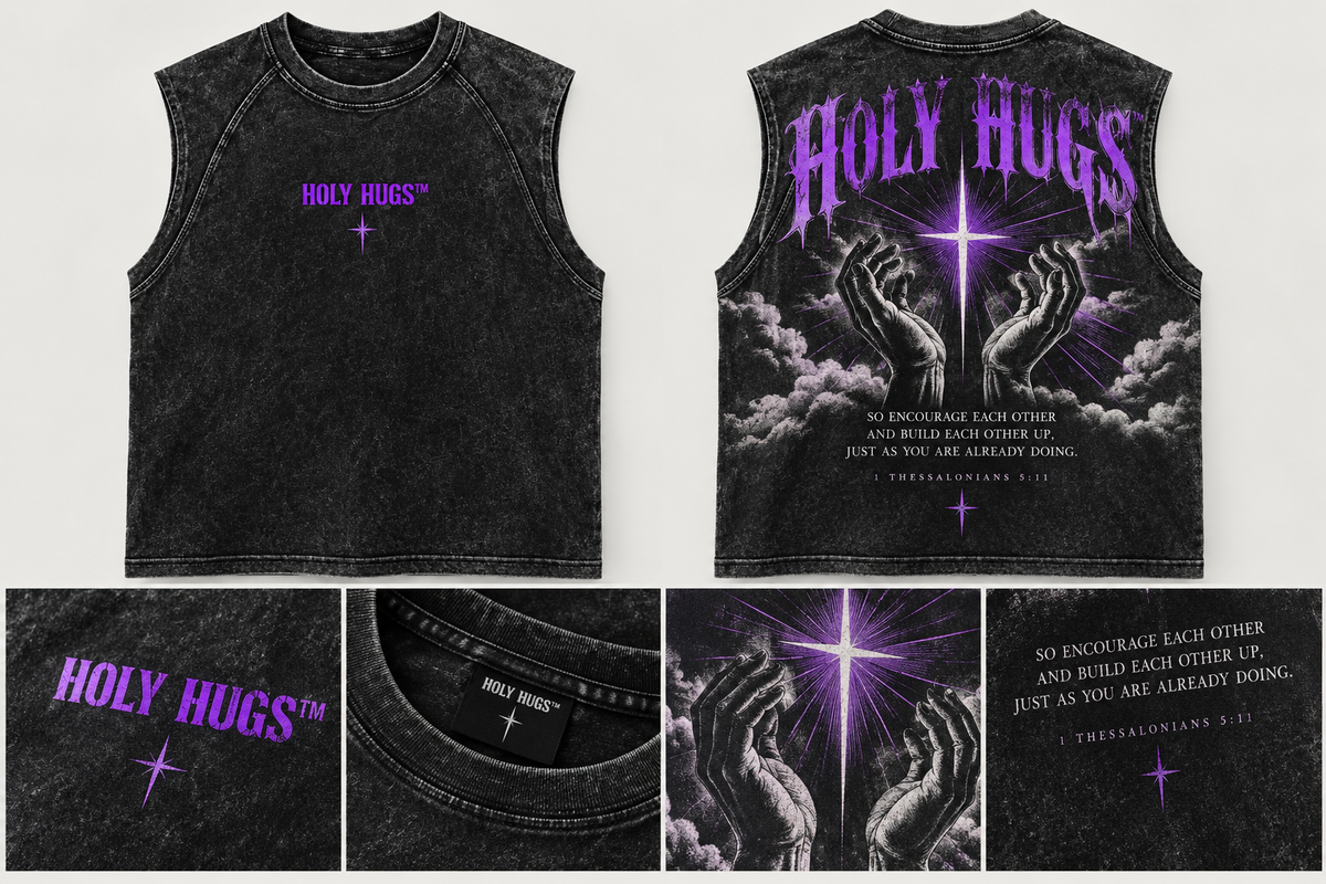 (Coming soon) Holy Hugs® Washed Sleeveless Tee